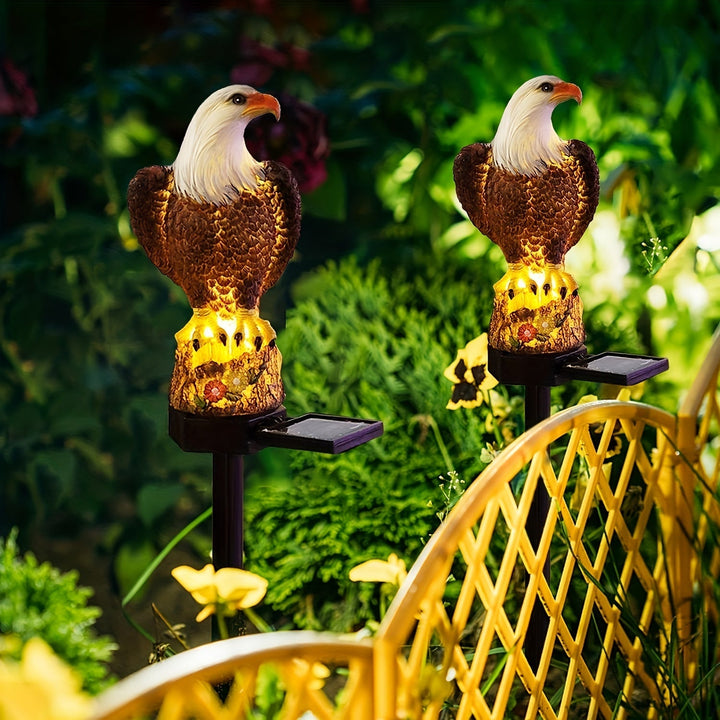SolarGlow Eagle - Stilig Sollampe for Hagebelysning | Luvikno