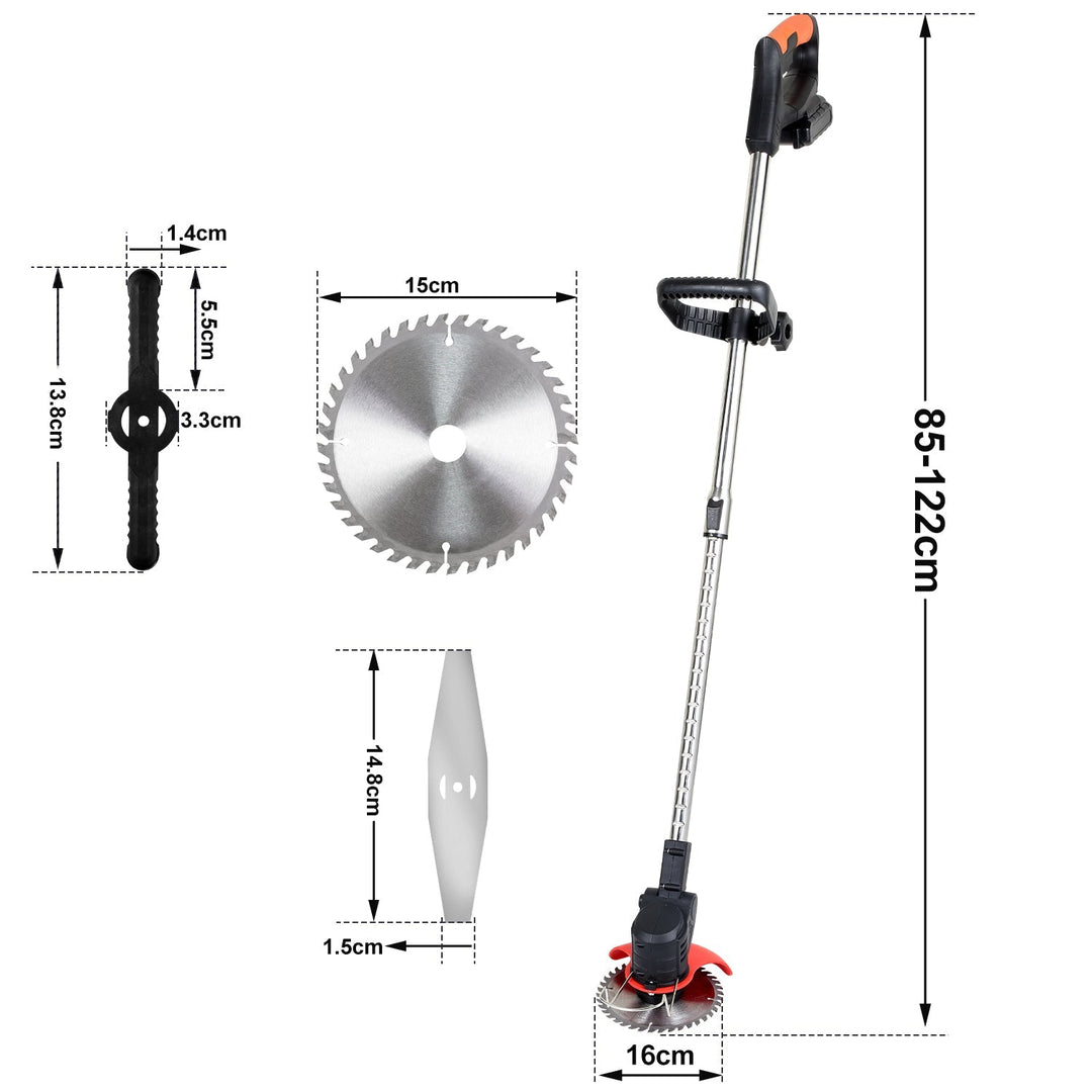 Batteri Gressklipper 21V 8000 RPM | Luvikno