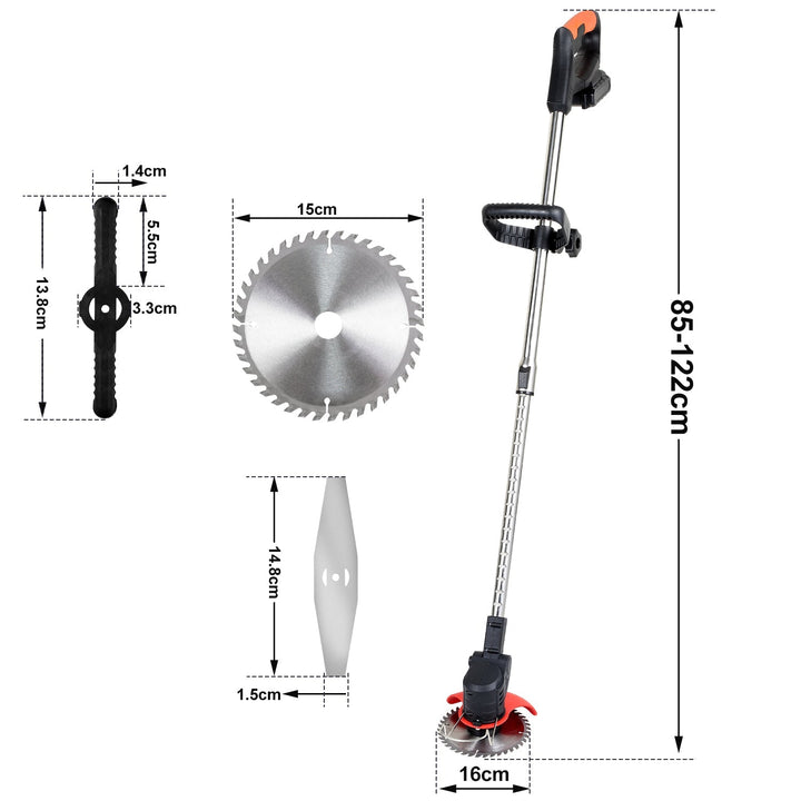 Batteri Gressklipper 21V 8000 RPM | Luvikno