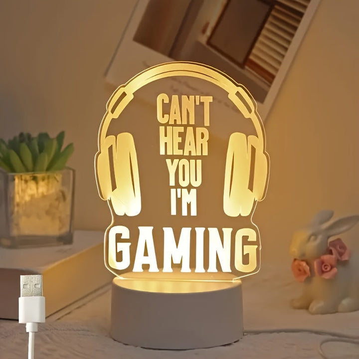 GameLamp - Kompakt LED Bordbelysning med USB Luvikno