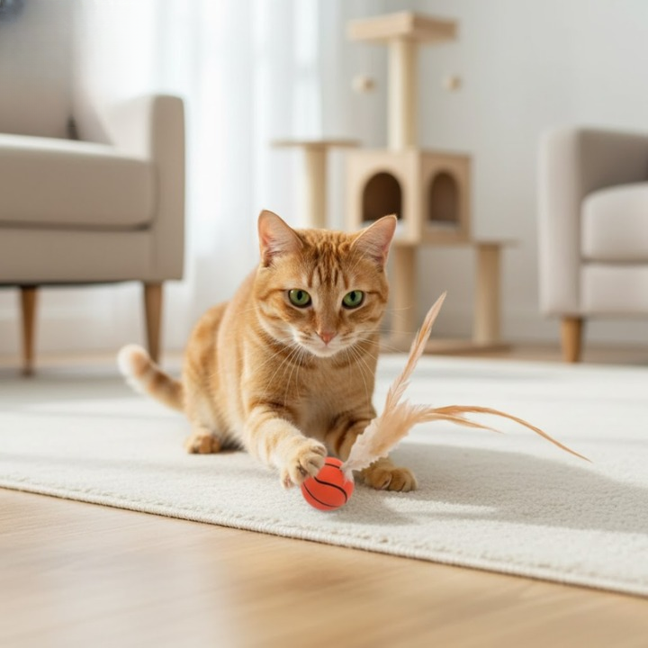 FetherSprint — Slipp løs den ville jegeren i katten din med stille leke moro! | Luvikno