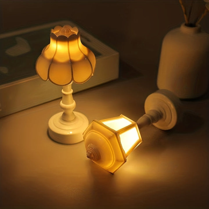 LumiDeco - Retro LED Mini Bordlampe for Hjem Luvikno
