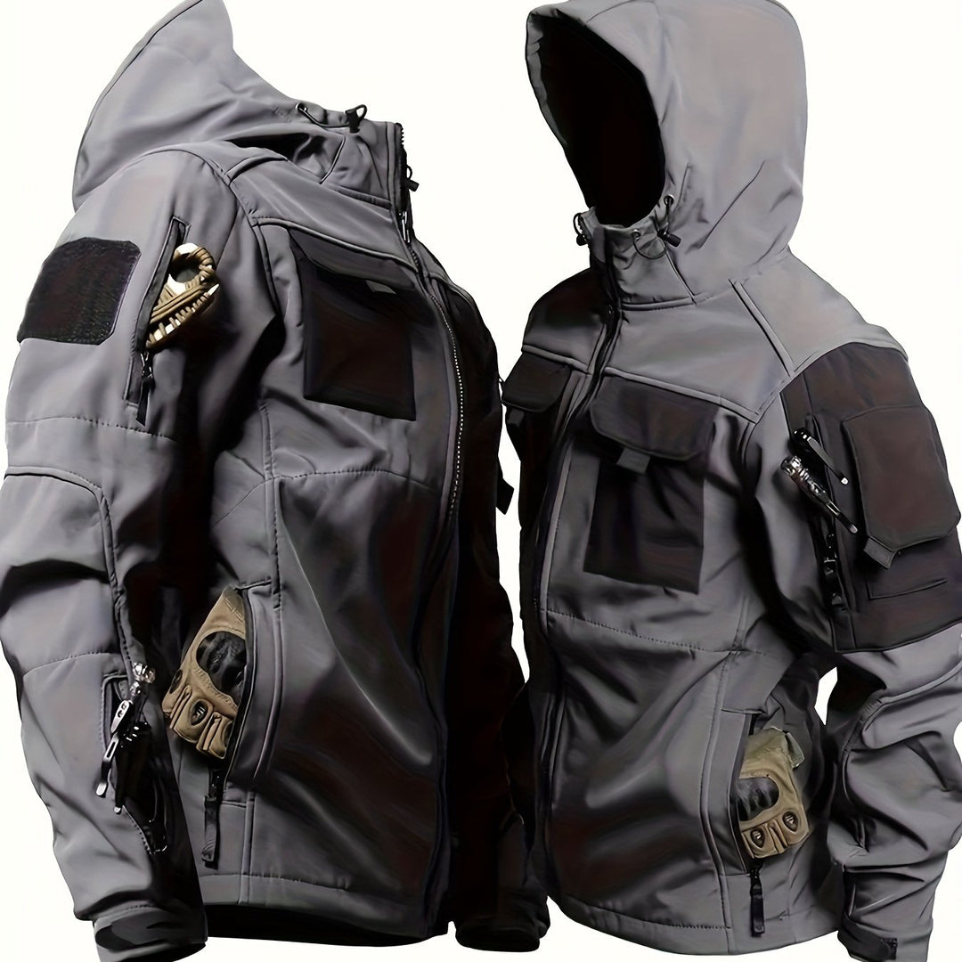 Luvik | Vedenpitävä miesten softshell-takki hupulla