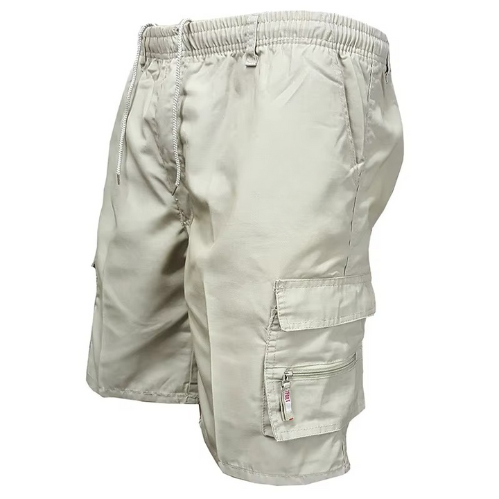 Herre's Løse Passform Cargo Shorts med Mange Lommer - Casual Sommer Utendørs Arbeidsshortser i Stor størrelse Luvikno