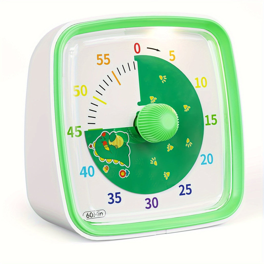 Rainbow Time Management Timer – Visuell 60-minutters nedtellingsur for studie, arbeid og hjem | Luvikno