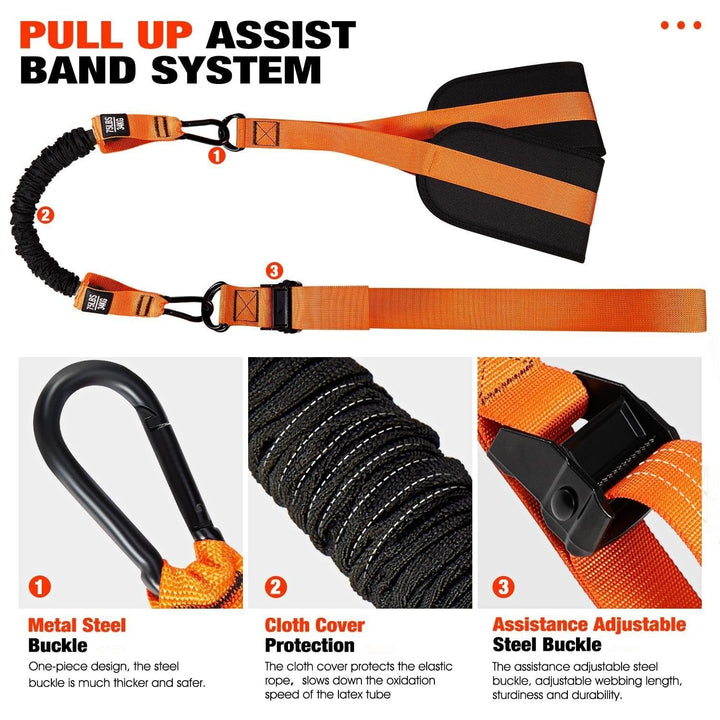Pull-up assistanseband med dobbelt fot system | Luvikno