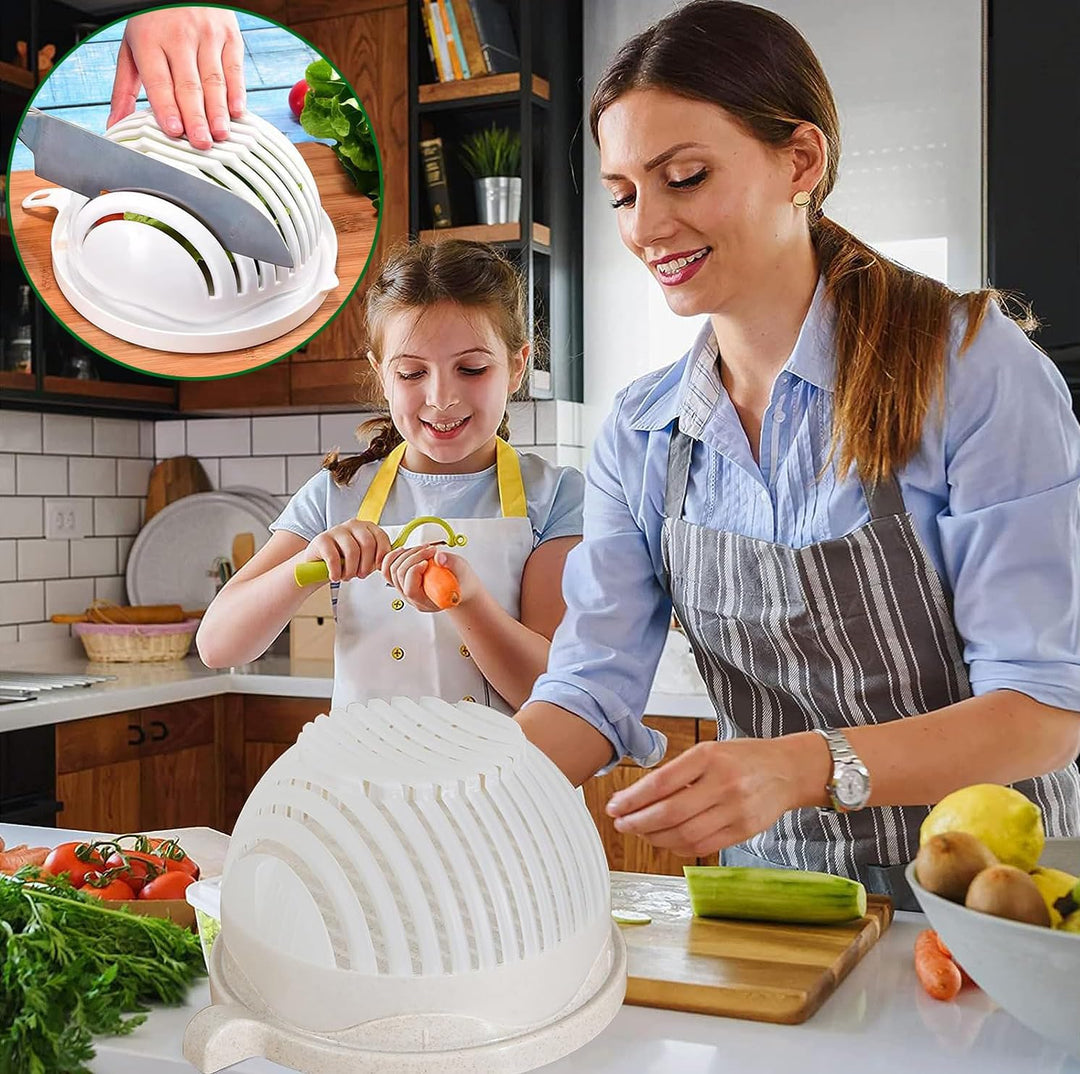 Luvikno | VeggieSlice Pro — Gjør salatlagning sikkert, raskt og enkelt som barnespill! (2 deler)