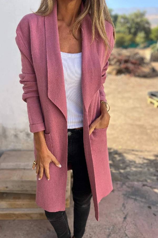 Luvik | halvlang cardigan-jakke