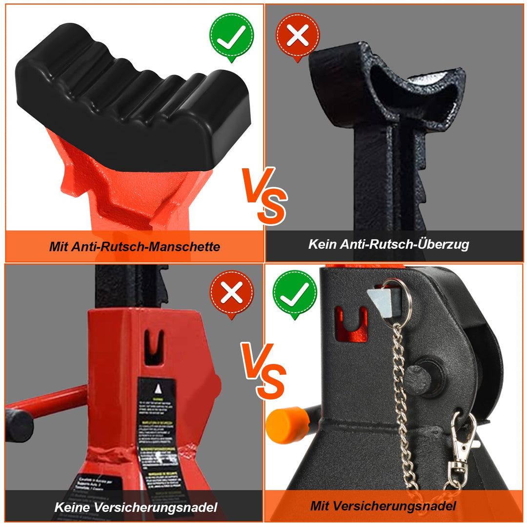 Heavy Duty Support Stand 3T 2 Pieces | Luvikno
