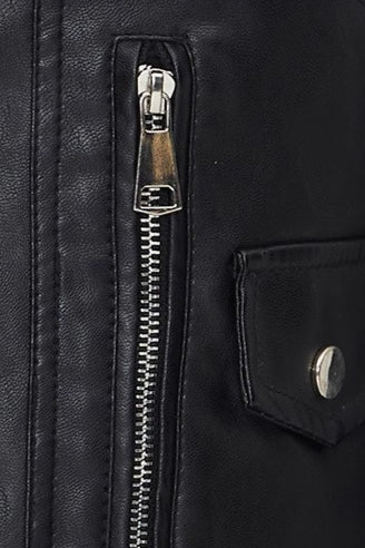 Luvik | PU-nahkavetoketjuntakki