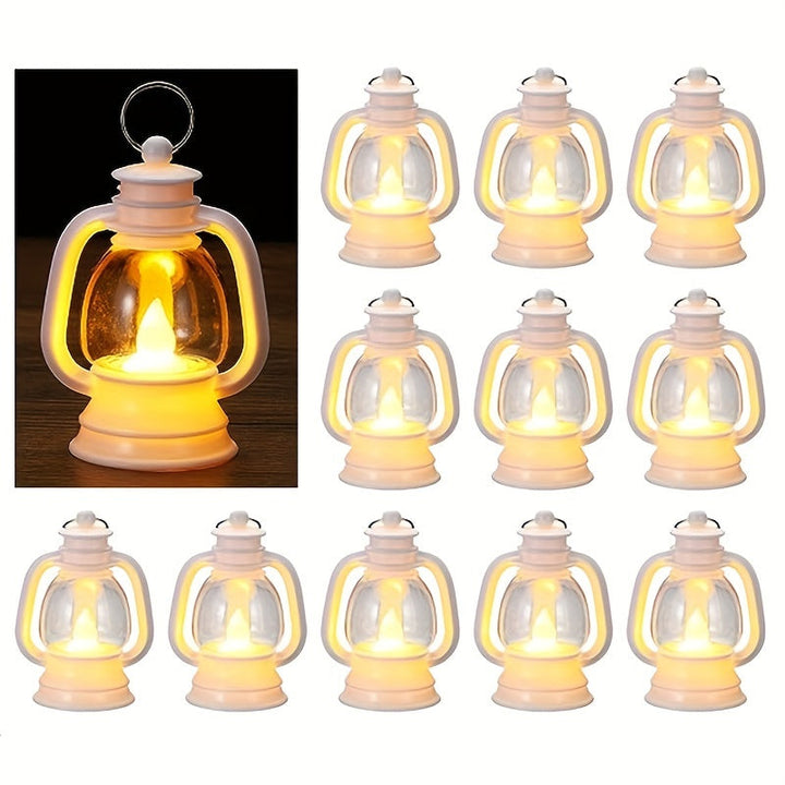 Retro LED Mini Lanterns – Atmosfærisk Belysning for Fester Luvikno