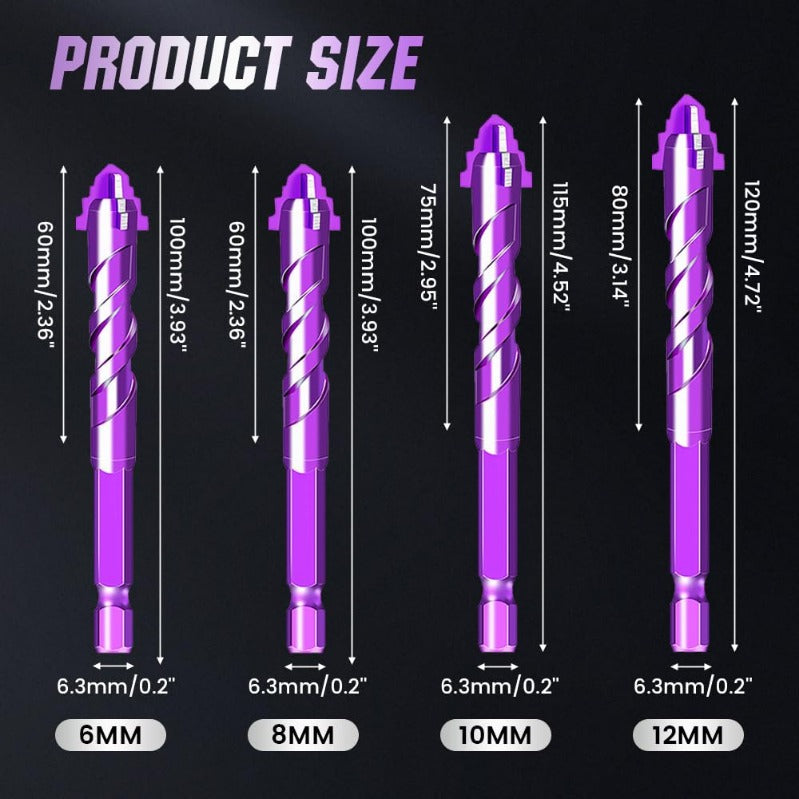 Woyuosn VioletShield Quad-Edge Drill Set Luvikno
