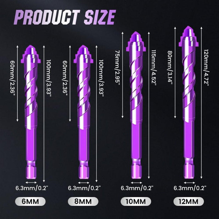 Woyuosn VioletShield Quad-Edge Drill Set Luvikno