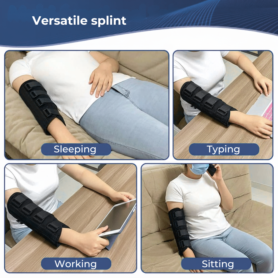 Forebygger ulnar nerve smerte – Pustende myk immobiliser – Søvnkomfort – Raskere gjenopprettingsstøtte Luvikno