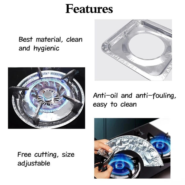Gassovn Aluminiumsfolie Pad | Luvikno