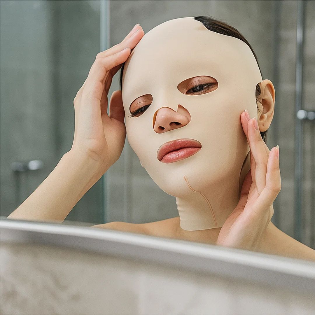 FirmLift | Anti‑Wrinkle Face Lift Mask – Reusable Compression – Soft Ergonomic Fit – Overnight Firming & Tightening for Mature Skin Luvikno