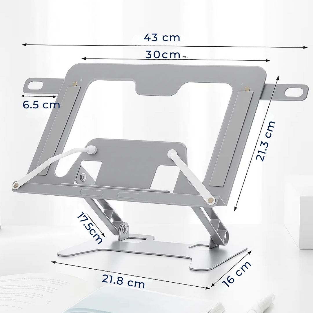 ReadEase | Justerbart Lese Stativ – Ergonomisk Nakkeavlastning – Sammenleggbart Kompakt Design – For Hjem, Kontor & Skrivebord Komfort Luvikno