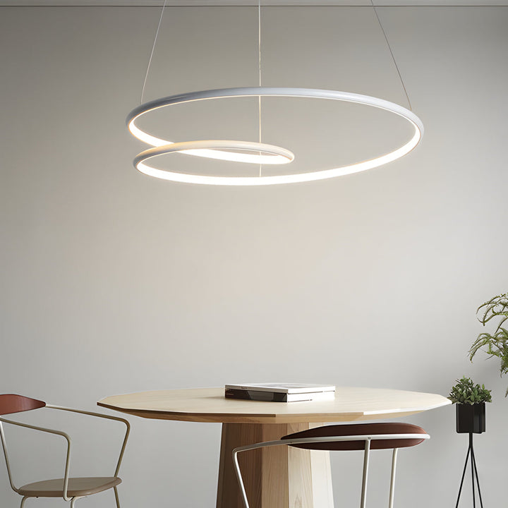 Moderne LED-lampe med dimmefunksjon – pendellampe for spisestue og stue | Luvikno
