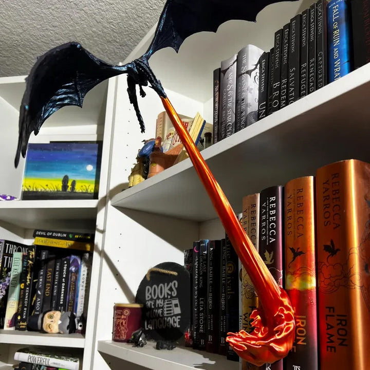Dragon Flame Book Niche | Luvikno