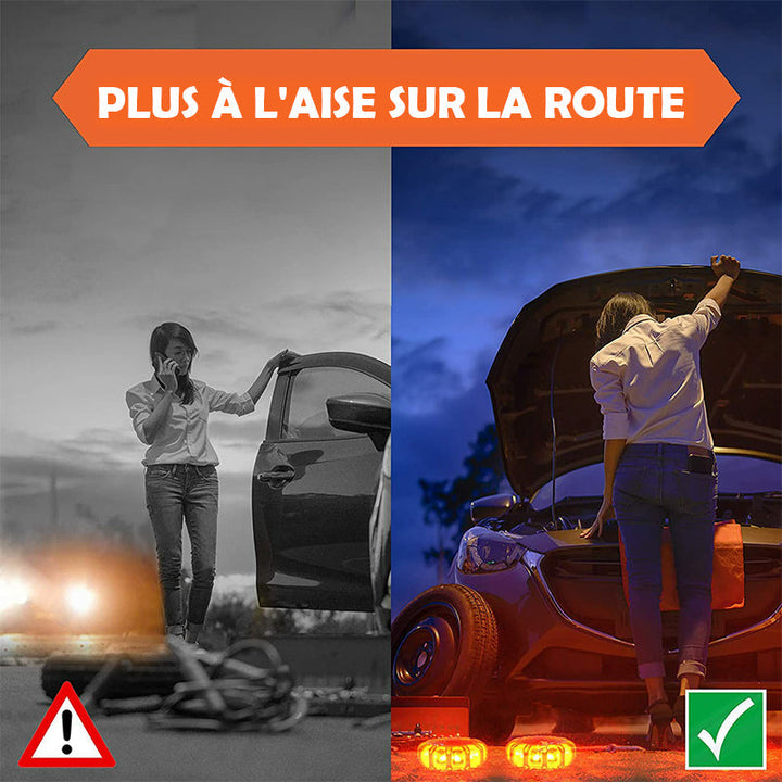 Blinkende varselslys med LED | Luvikno
