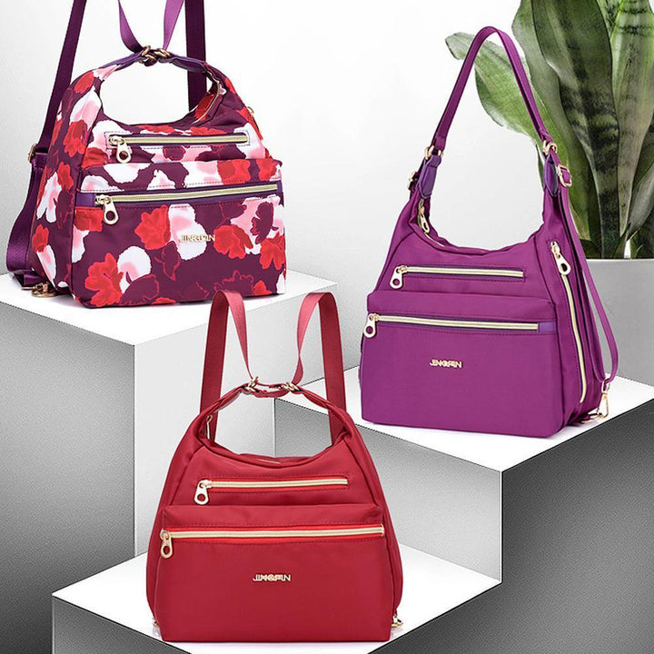 Bag med doble glidelåser, ryggsekk, håndveske og crossbody-veske | Luvikno