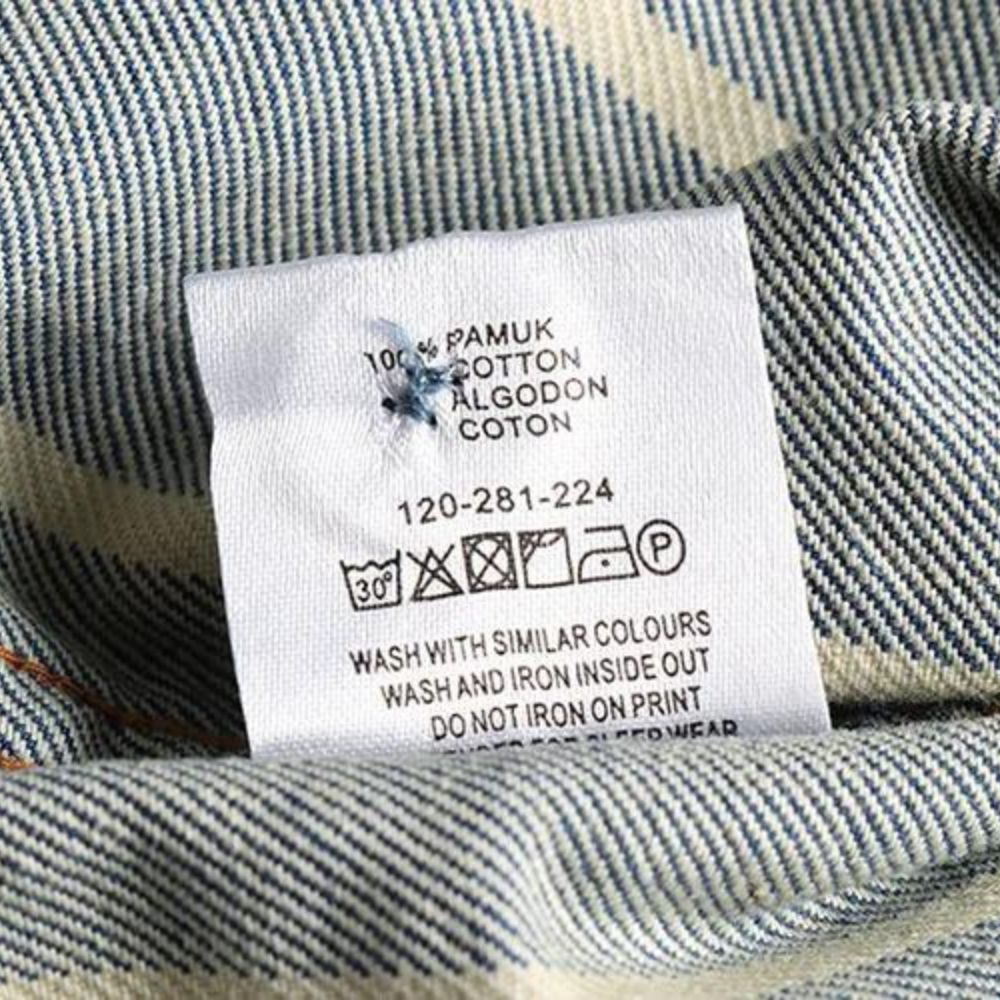 Luvik | Raidallinen Denim Takki Läpivienneillä Taskuilla