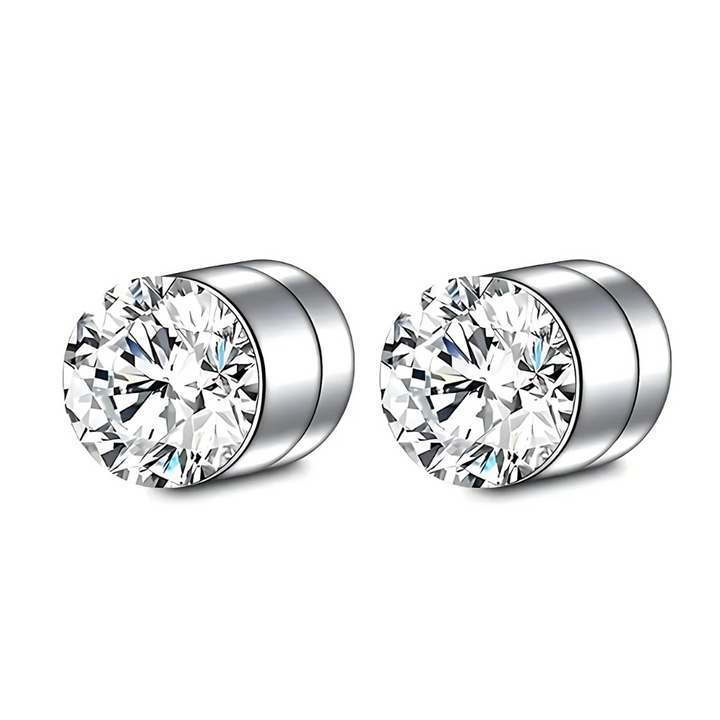 Premium Unisex Magnetisk Krystall Design Stud Øredobber Luvikno