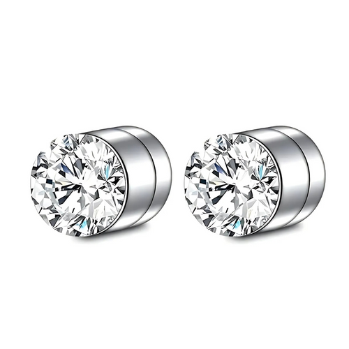 Premium Unisex Magnetisk Krystall Design Stud Øredobber Luvikno