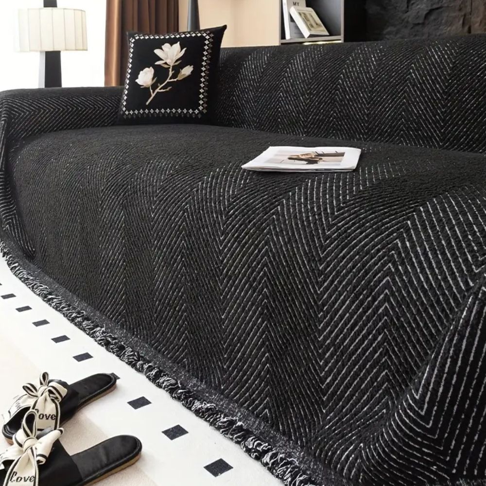 Luvikno | Stripe Herringbone Sofa Cover