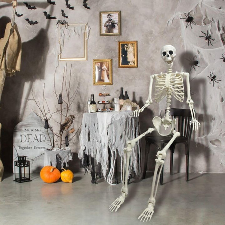 Helkropp Skelet Halloween Dekorasjon – Garantert Skremmende, Morsomt for Alle Luvikno