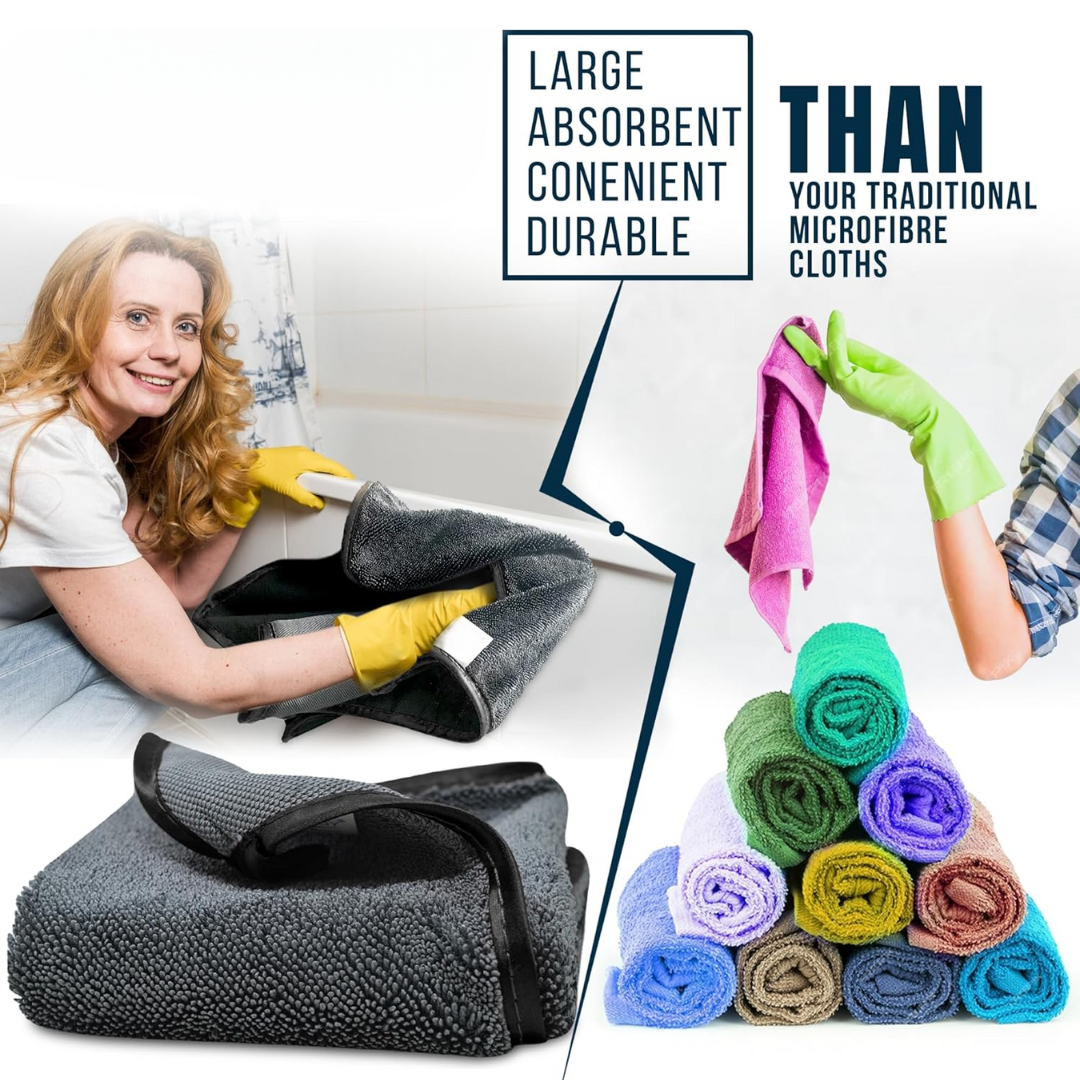 Mikrofiber Rengjøringshåndkle (2-PACK) Luvikno
