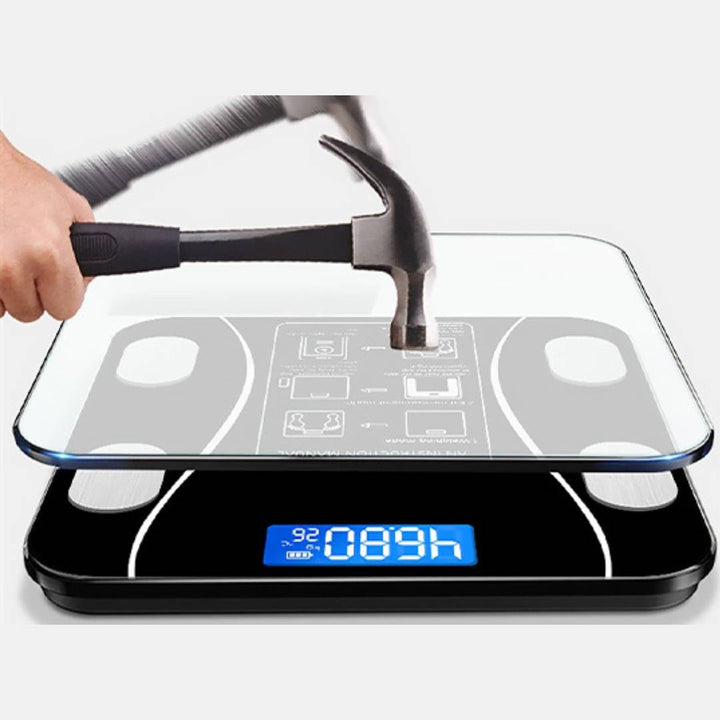 BodyMetrics Smart Body Composition Scale | BMI Fat Scale - Måler Vekt - Beregner Kroppsfett - Spor Fitness Luvikno