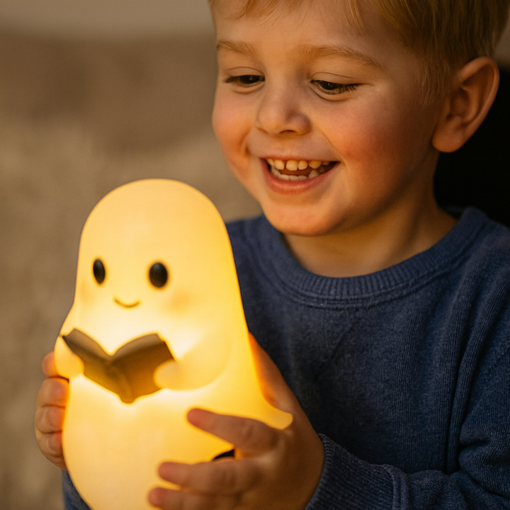 Luvikno | NightSpirit Lampe – Håndlaget Dekorativ Nattlampe med Varme Lys