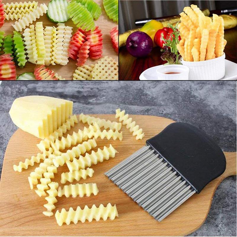 Rustfritt Stål Crinkle Chopper | Luvikno