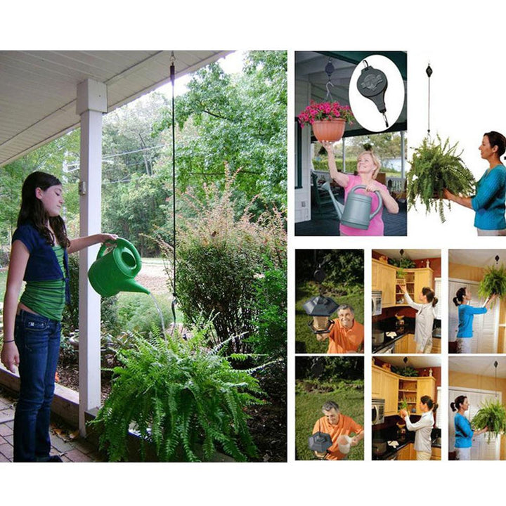 Retractable Hook, Plant Pulley for Garden Pots and Bird Feeder | Luvikno