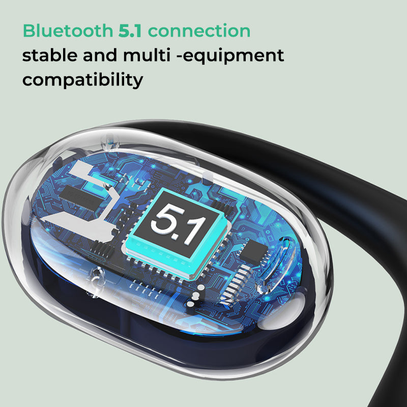 AirBeat Flex Open Ear Bluetooth Hodetelefoner – Komfortable og Sikkre Sporter | Luvikno