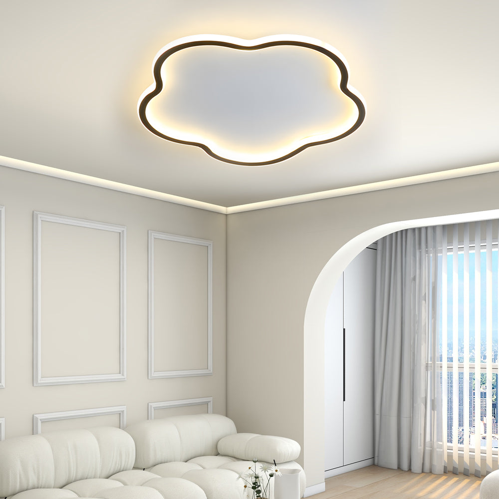 Nordisk taklampe i pentagramdesign – aluminum taklampe for soverom | Luvikno