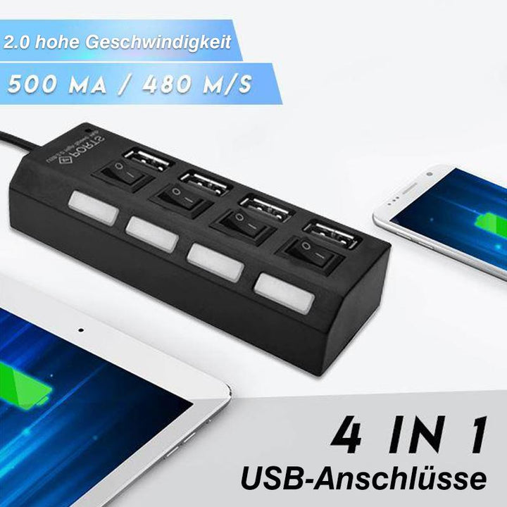 Luvikno | Høyhastighets USB Hub med Flere Porter