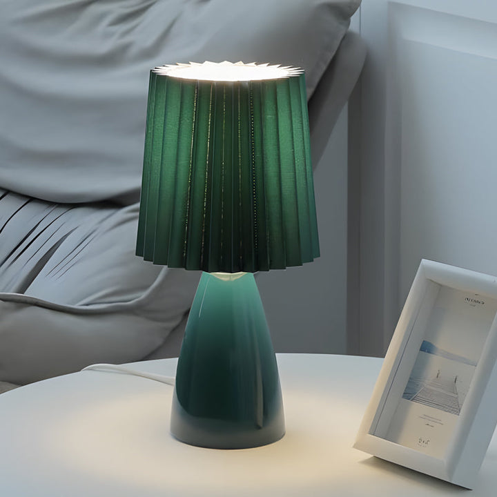 GlasDimm | Elegant USB dimbar bordlampe med glassbase | Luvikno