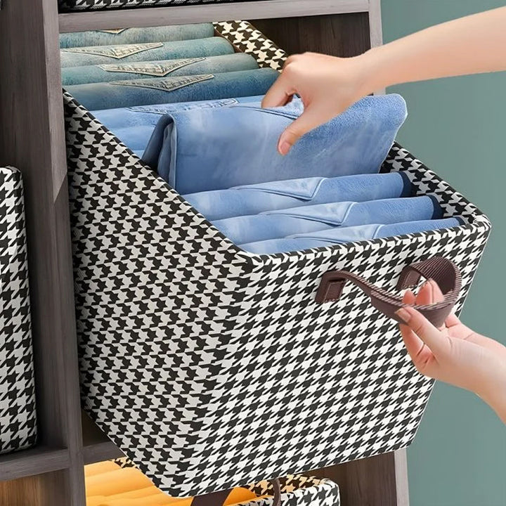 Foldbar Jeans Organisator for Klesskapet | Luvikno