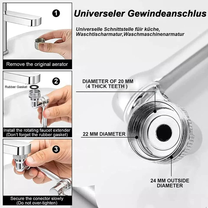 1080° Rotating Faucet Luvikno