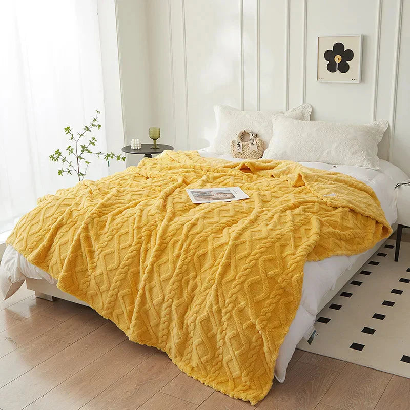 Luksus Lambswool TEppe for Soverom Luvikno