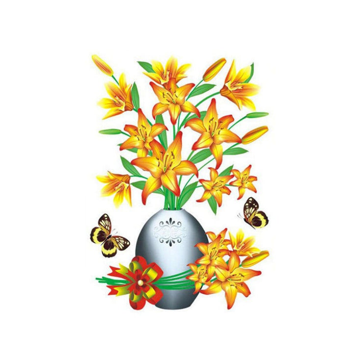 DIY Plantevase 3D Stereo Klistremerker Selvklebende | Luvikno
