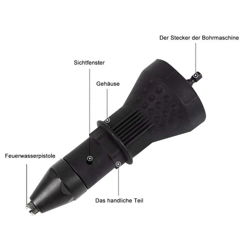 Fjernbar nittpistol boradapter | Luvikno