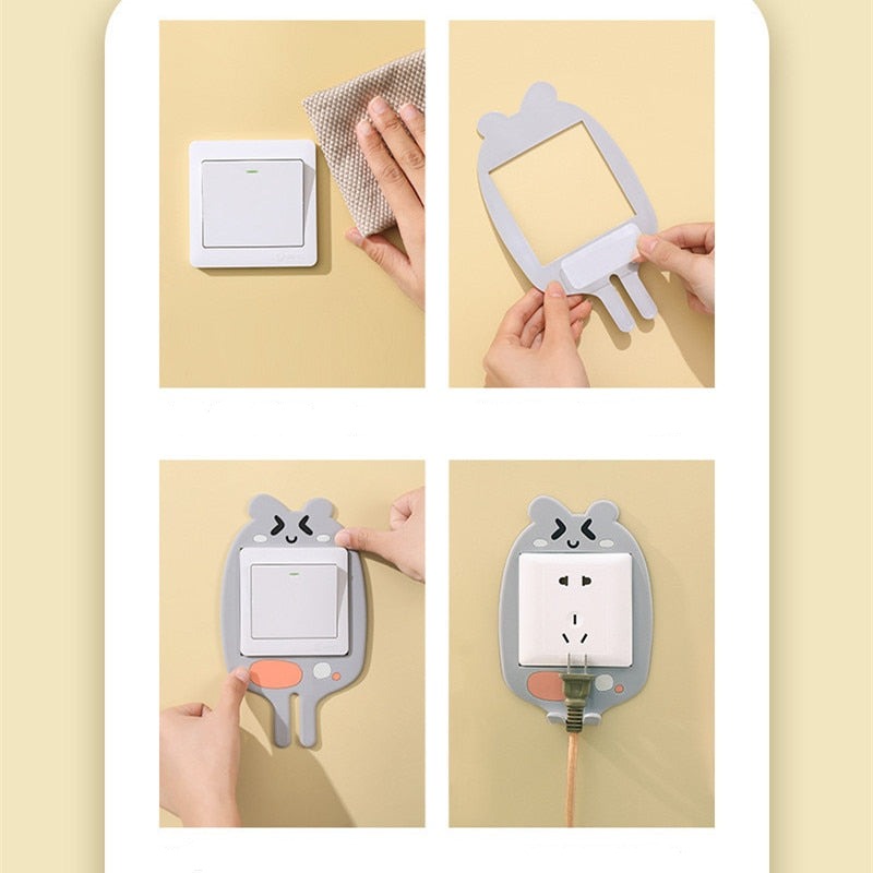 3D Luminous Cartoon Hook Outlet Sticker | Luvikno