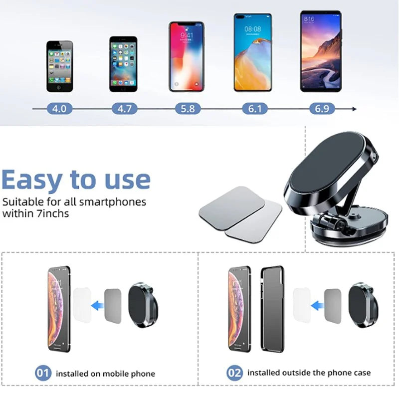 Magnetisk telefonholder for bil | Luvikno