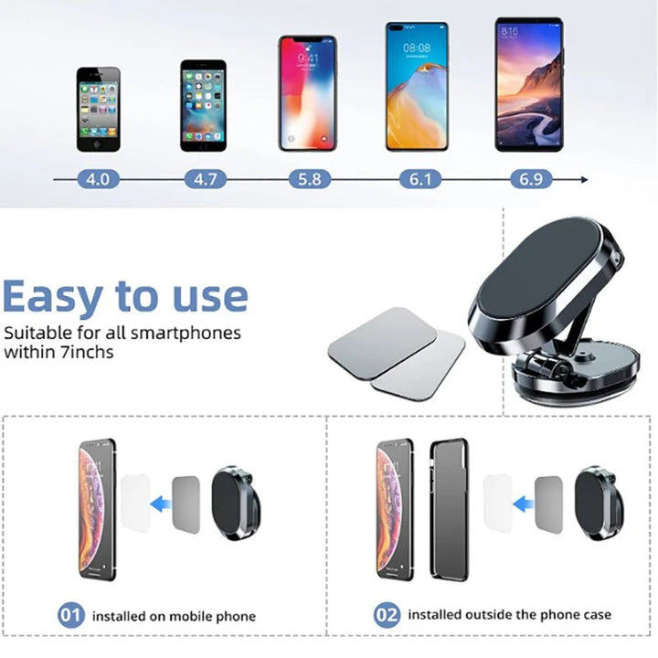 Magnetisk telefonholder for bil | Luvikno