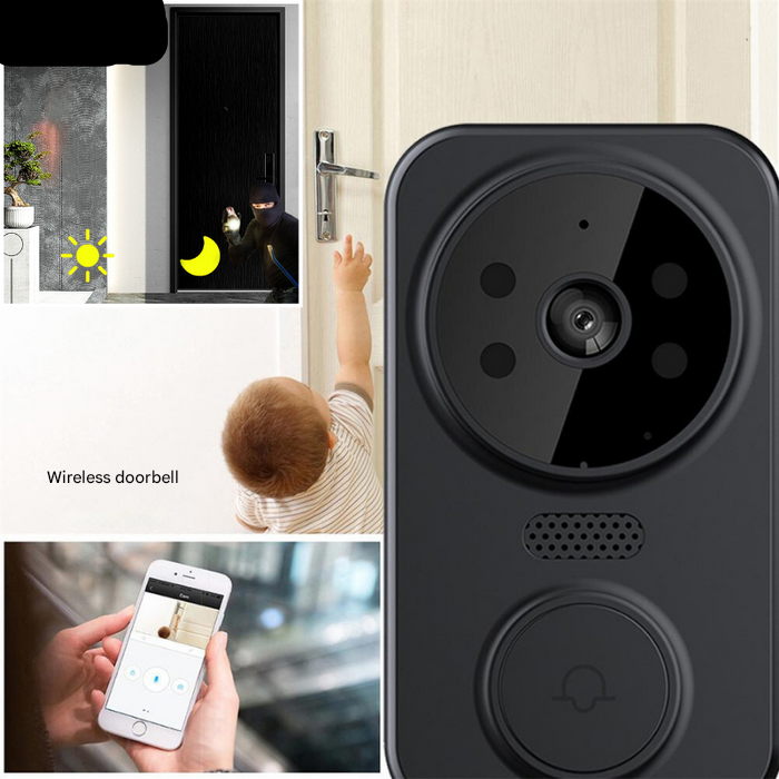 Noctiq Smart Wi-Fi Videodørklokke - HD Kamera, Nattmodus, Bevegelsessensor | Luvikno