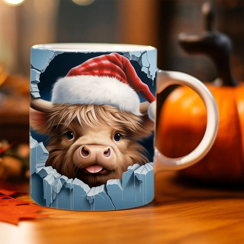 Highland Cow Keramisk Kaffe Mugge | Luvikno