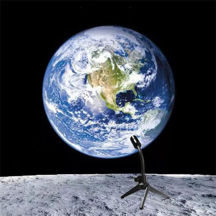 Moon Earth Projection LED Lampe | Luvikno